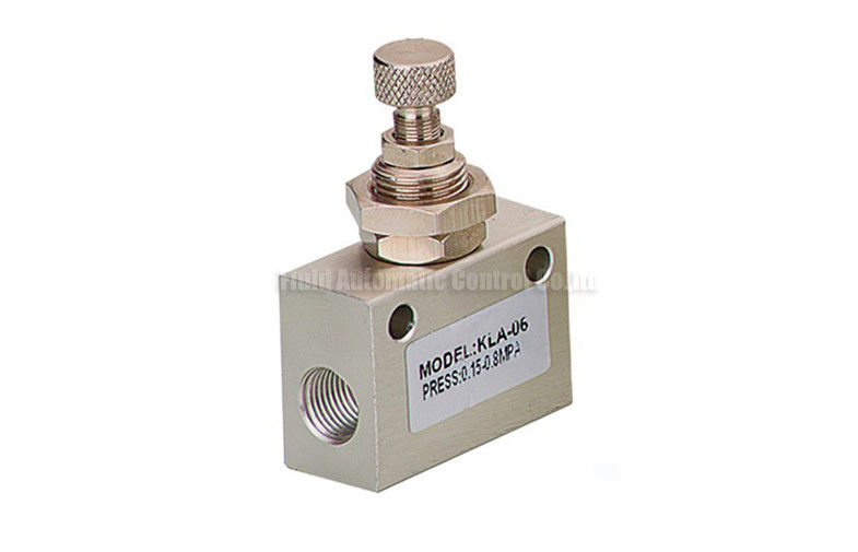 Đồng nhôm KLA Valve kiểm tra throttle G1/4 "Đối với hệ thống kiểm soát luồng không khí