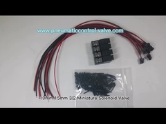 Van điện từ thu nhỏ 10 mm 15 mm 3/2 1.3W 24VDC cho tự động hóa khí nén dệt và đan